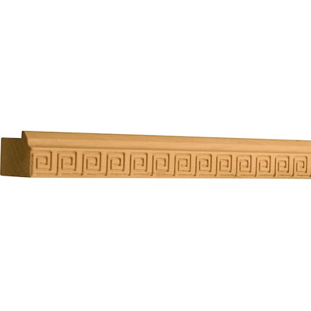 Osborne Wood Products 96 x 7/8 x 1 1/8 Greek Key Light Rail Moulding in Cherry 745201.96C